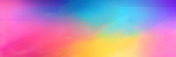 Poster - Abstract Rainbow Gradient Background Blurred Edges