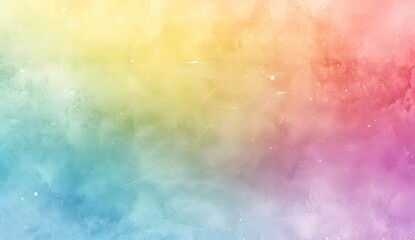 Sticker - Soft Pastel Rainbow Gradient Background with Texture