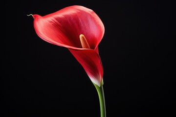 Sticker - Flower petal plant red.