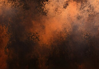 Poster - Photorealistic Rust Texture Background in Brown and Orange