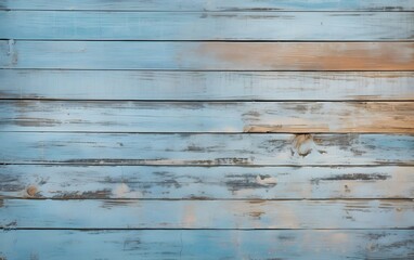 Sticker - Distressed Blue Wood Plank Background