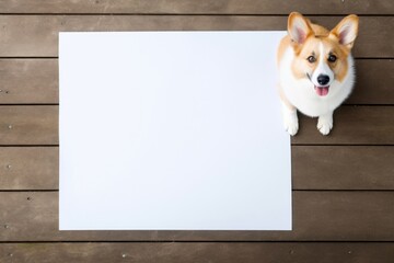 Wall Mural - Welsh Corgi mammal animal paper.