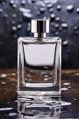 Poster - Perfume bottle, product packaging design