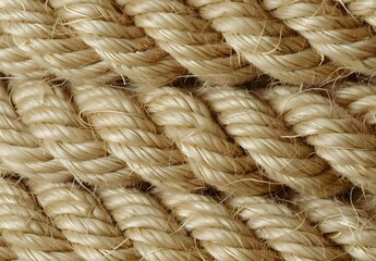 Wall Mural - Beige Sisal Rope Texture Background