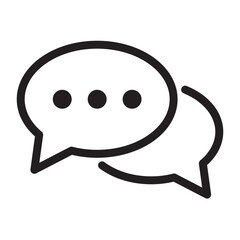 Wall Mural - Chat icon. Talk speech bubble icon. Dialogue balloon icon.