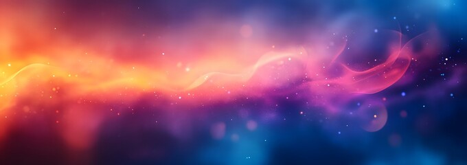 Wall Mural - abstract vibrant gradient background with blurred shapes