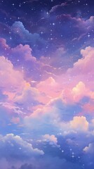 Wall Mural - Night sky outdoors nature cloud.