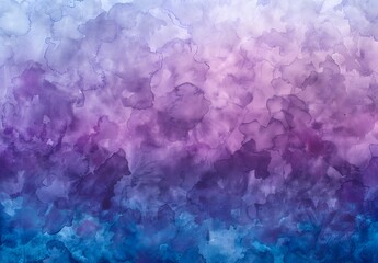 Wall Mural - Abstract Watercolor Purple Blue Gradient Background