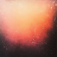 Poster - Abstract glowing orange and pink gradient light with soft texture for design.