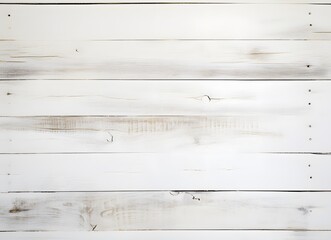 Sticker - Distressed White Wooden Plank Background