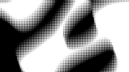 Poster - Animated abstract technology black background random dots and grid 4K