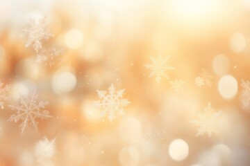 Sticker - Bokeh snowflakes background outdoors nature.