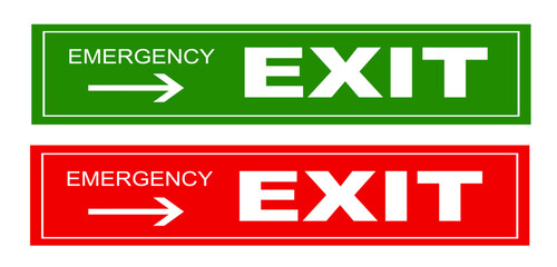 Wall Mural - emergency exit.