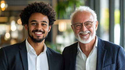 Canvas Print - Generational Business Partnership Portrait