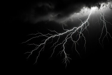 lightning thunderstorm outdoors nature.