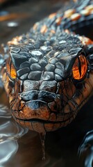 Poster - Close Up of a Snake's Eye and Scales