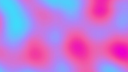 Leinwandbilder - 4K abstract defocused Blue bokeh Light Leak blue and magenta colours gradient background loop for overlay on your project. Looping