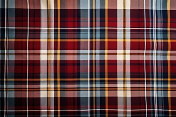 Canvas Print - Top view photo of a plaid patterns tartan.