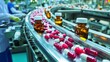 © DZMITRY - A pharmacist scientist examines medical vials on a production line in a pharmaceutical factory, emphasizing mass production