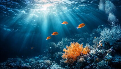 Underwater synchronization and unity revealed in a massive school of fish swimming in unison