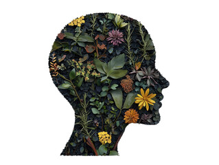 Wall Mural - botanist , 3d illustration on transparent background