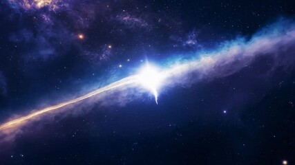 Wall Mural - Supernova exploding in slow motion creates a stunning nebula, showcasing the beauty of cosmic events in the universe