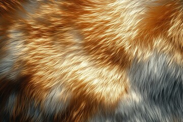 close-up of textured faux fur in warm and cool tones