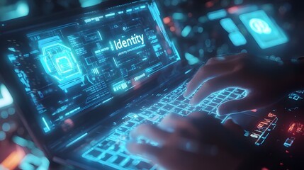 digital identity and cybersecurity concept