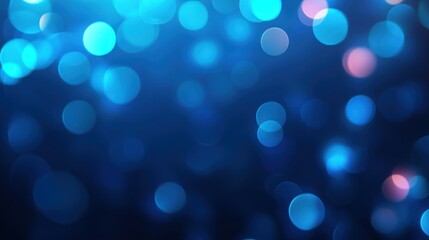 Wall Mural - blue bokeh background with soft light effects, creating a dreamy ambiance.