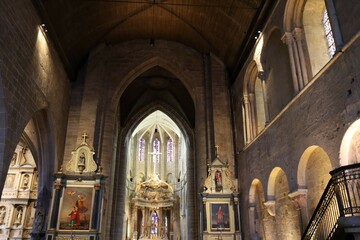 La basilique Saint Sauveur, basilique romane, ville de Dinan, département des Côtes d'Armor, Bretagne, France