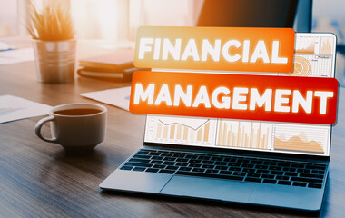 Finance and Money Transaction Technology Concept. Icon Graphic interface showing fintech trade exchange, profit statistics analysis and market analyst service in modern computer application. uds