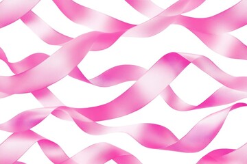 Wall Mural - Retro ribbon pattern, pink on a white background Generative AI