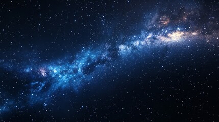 breathtaking view of the milky way galaxy stretching across the night sky, illuminating the darkness