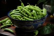 © Lindamar - Peas in a bowl and set aside, generative IA
