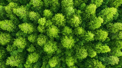 Poster - A lush green forest with many trees