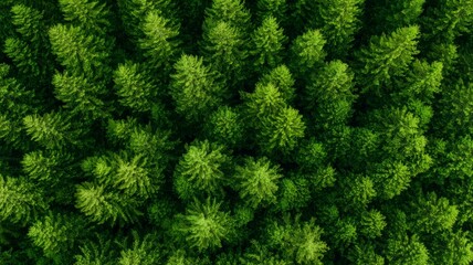 Poster - A lush green forest with many trees