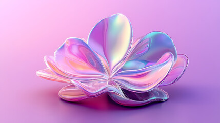 Wall Mural - flower on white background
