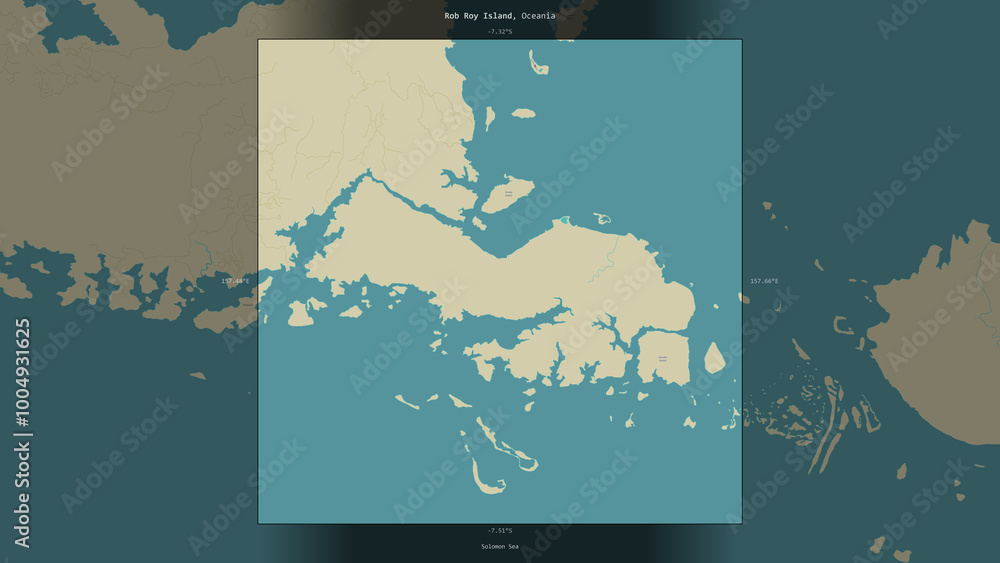 Rob Roy Country Map.pdf Rob Roy Island, Solomon Islands, highlighted and labelled. Topo ...