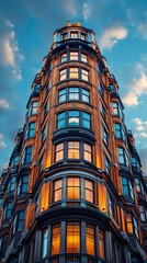 Canvas Print - Modern Architecture in the City: A Stunning Facade