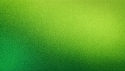 Noisy grain texture effect green and lime color gradient banner background. green grain texture background