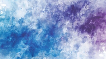 Poster - Beautiful_and_fresh_blue_purple_watercolor_ink_grad