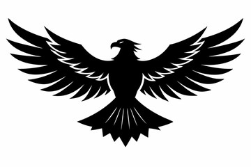 Wall Mural - Eagle silhouette, American eagle icon vector
