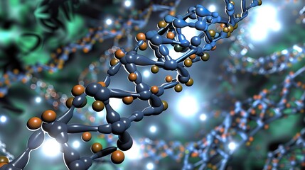 Poster - Schematic_DNA_rendering_of_molecular_structure