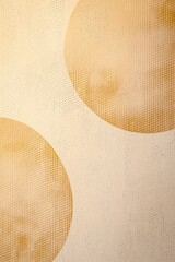 Canvas Print - Abstract gold circles on beige