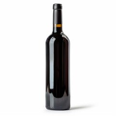 Grape wine bottle isolated over white background