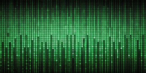 Green binary code on a black background, digital, technology, coding, data, programming, computer, software, encryption