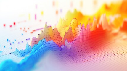 Vibrant Data Visualization in Abstract Style