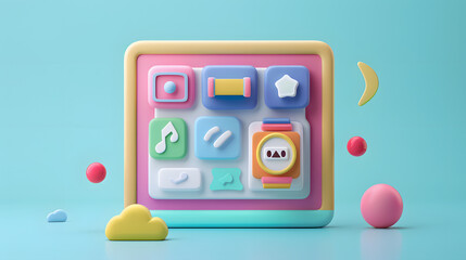 Sticker - User Interface Icon Web Design 3D