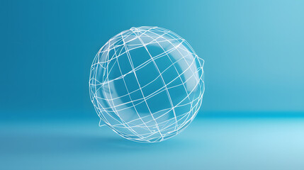 Wall Mural - Wireframe Icon Web Design 3D