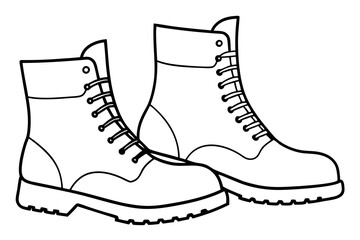 
Soldier Army Combat Boots Silhouette Vector, Combat Boot Silhouette

